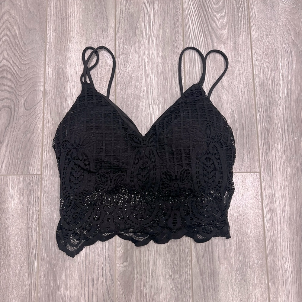 Urban planet black crop top